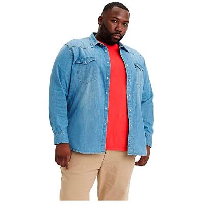 Levi's Big & Tall Barstow Western Shirt herr, Esta Noche, 3XL Levi's Big & Tall Barstow Western Shirt herr, Esta Noche, 3XL