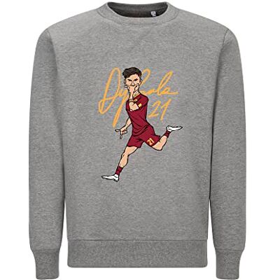 AS Roma Rund hals Dybala Grå S, Unisex-Vuxen AS Roma Rund hals Dybala Grå S, Unisex-Vuxen