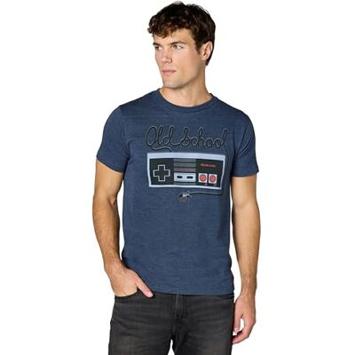 Nintendo T-shirt för män, Premium marinblå ljung, L Nintendo T-shirt för män, Premium marinblå ljung, L