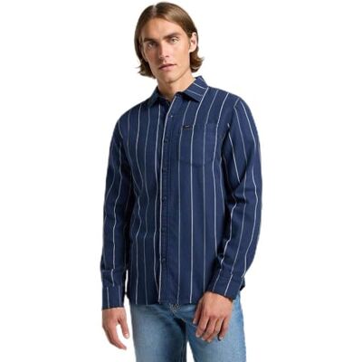 Lee MERCANTILE Shirt, HUMÖR INDIGO, M Lee MERCANTILE Shirt, HUMÖR INDIGO, M