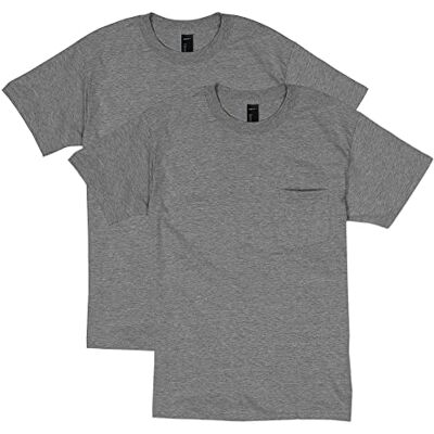 Hanes T-shirt för män (2-pack), Kolljung (2-pack), XXL Hanes T-shirt för män (2-pack), Kolljung (2-pack), XXL