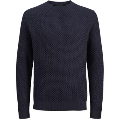 JACK & JONES Jprblubarkley stickad crew neck Ch, natthimmel, XS JACK & JONES Jprblubarkley stickad crew neck Ch, natthimmel, XS