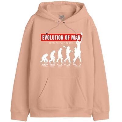REPUBLIC OF CALIFORNIA "Evolution of Rugby" UXREPCZSW030 Sweatshirt för herr, korall, storlek S, Korall, S REPUBLIC OF CALIFORNIA "Evolution of Rugby" UXREPCZSW030 Sweatshirt för herr, korall, storlek S, Korall, S