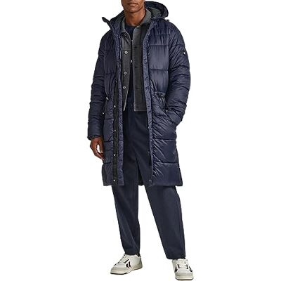 Pepe Jeans Blai Puffer Parka för män, Blå (Dulwich), S Pepe Jeans Blai Puffer Parka för män, Blå (Dulwich), S