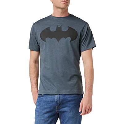 DC Comics Mono Batman T-shirt för män, Mörk ljung grå, M DC Comics Mono Batman T-shirt för män, Mörk ljung grå, M