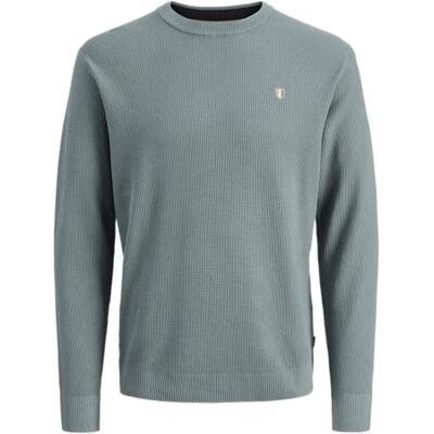 JACK & JONES Jprblurex stickad crew neck, Goblin Blue, M JACK & JONES Jprblurex stickad crew neck, Goblin Blue, M