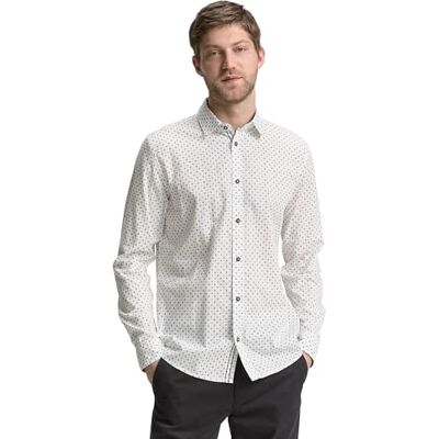 TOM TAILOR herrskjorta, 37886 – offwhite minimal design, XXL TOM TAILOR herrskjorta, 37886 – offwhite minimal design, XXL