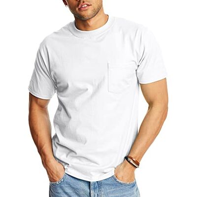 Hanes T-shirt för män, Vitt, L Hanes T-shirt för män, Vitt, L