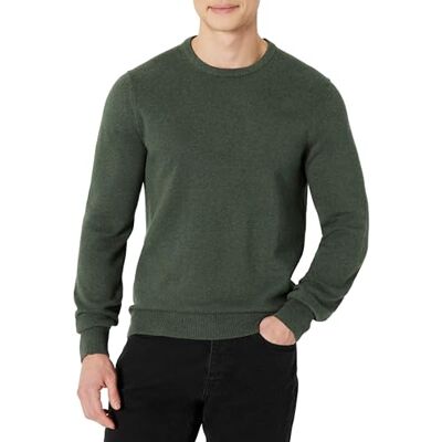 Amazon Essentials Men's Tröja med rund hals (finns i Big & Tall), Olivgrön ljung, M Amazon Essentials Men's Tröja med rund hals (finns i Big & Tall), Olivgrön ljung, M