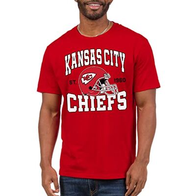 Junk Food Skräpmat Unisex-vuxen klassisk rund hals, autentiska detaljer, unisex passform., Kansas City Chiefs – röd, XXL Junk Food Skräpmat Unisex-vuxen klassisk rund hals, autentiska detaljer, unisex passform., Kansas City Chiefs – röd, XXL