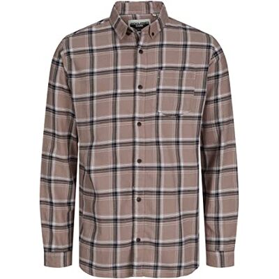 JACK & JONES Herr Jcohunter Check Shirt Ls skjorta, Twilight Mauve, XL JACK & JONES Herr Jcohunter Check Shirt Ls skjorta, Twilight Mauve, XL