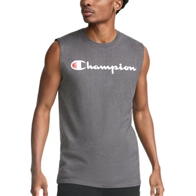 Champion grafisk tröja för män muskelskjorta, Granit ljung, XL Champion grafisk tröja för män muskelskjorta, Granit ljung, XL