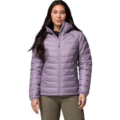 Columbia dam Powder Lite Ii jacka med huva, Skifferlila, L Columbia dam Powder Lite Ii jacka med huva, Skifferlila, L
