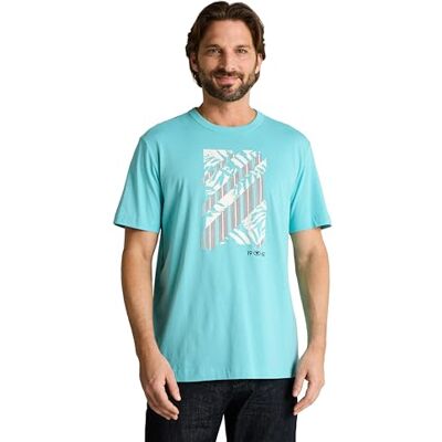 TOM TAILOR 1050210 T-shirt, 39442-River Teal, S herr TOM TAILOR 1050210 T-shirt, 39442-River Teal, S herr