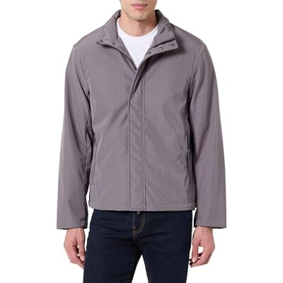 Giorgio Armani Men's Essential, långärmad down sidologotyp patch Blouson-jacka, mörk Gull Grå, XXL, Mörkgull grå, XXL Giorgio Armani Men's Essential, långärmad down sidologotyp patch Blouson-jacka, mörk Gull Grå, XXL, Mörkgull grå, XXL