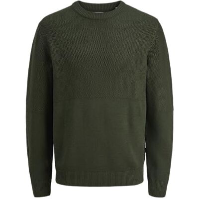 JACK & JONES Jjcarl stickad crew neck, Duffelväska, S JACK & JONES Jjcarl stickad crew neck, Duffelväska, S