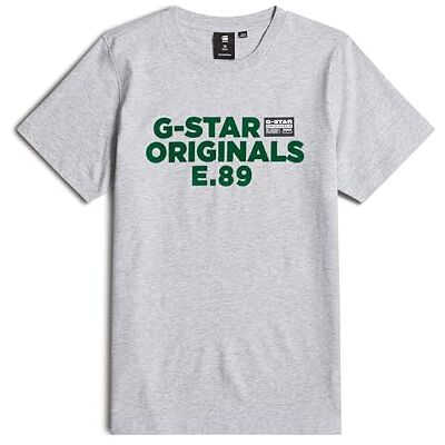 G-STAR Pojkar vanliga t-shirt, Flerfärgad (Lt Grey Htr D25536-01-a302), 8 år G-STAR Pojkar vanliga t-shirt, Flerfärgad (Lt Grey Htr D25536-01-a302), 8 år