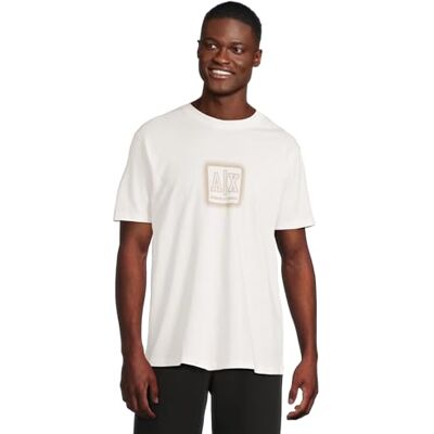 Giorgio Armani Men's Utility Edge, sustainable, sqaure-logotyp, normal passform, vit, XL, Vit, XL Giorgio Armani Men's Utility Edge, sustainable, sqaure-logotyp, normal passform, vit, XL, Vit, XL
