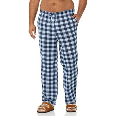 Amazon Essentials stickad pyjamasbyxa för män, blå marinblå buffel, XX-Large Amazon Essentials stickad pyjamasbyxa för män, blå marinblå buffel, XX-Large