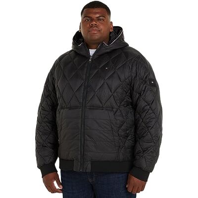 Tommy Hilfiger herr Bt-Mix Quilt Rcl huvjacka b vävd, Svart, XXL Tommy Hilfiger herr Bt-Mix Quilt Rcl huvjacka b vävd, Svart, XXL