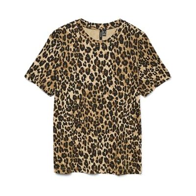 VERO MODA Vmpaulina AOP Ss T-Shirt Ga JRS Noos, Tigers Eye, S VERO MODA Vmpaulina AOP Ss T-Shirt Ga JRS Noos, Tigers Eye, S