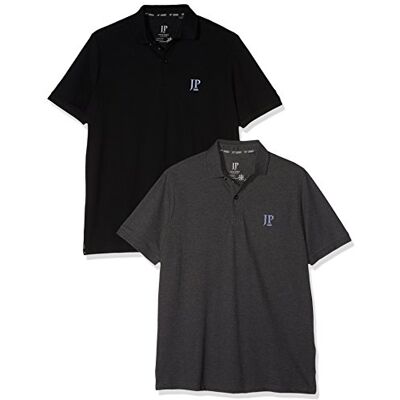 JP 1880 pikétröja för män (2-pack), antracit, 3XL JP 1880 pikétröja för män (2-pack), antracit, 3XL