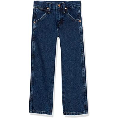 Wrangler pojkar stor 13 mwz cowboy cut original fit jean, Mörk indigo, 16 Slim Wrangler pojkar stor 13 mwz cowboy cut original fit jean, Mörk indigo, 16 Slim