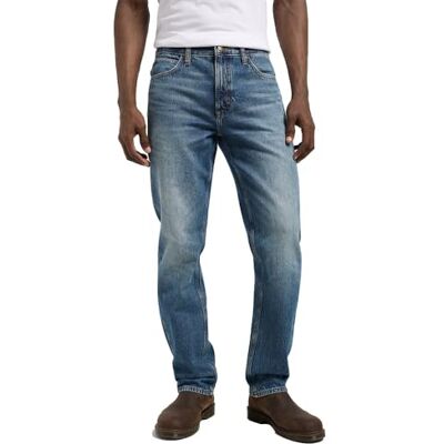 Lee Big & Tall Extreme Motion Athletic Taper Jeans för män, Rendition, 33W / 34L Lee Big & Tall Extreme Motion Athletic Taper Jeans för män, Rendition, 33W / 34L