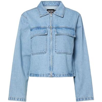 PIECES Pcrate denimjacka, Ljusblå denim, x_l PIECES Pcrate denimjacka, Ljusblå denim, x_l