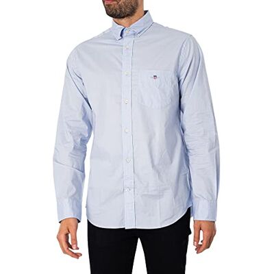 GANT REG POPLIN skjorta för män, ljusblå, S GANT REG POPLIN skjorta för män, ljusblå, S