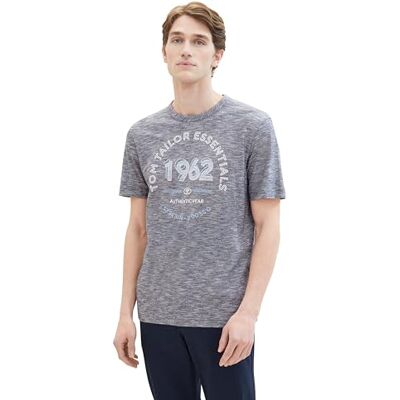 TOM TAILOR T-shirt för män, 10435 Mörkblå ränder, XXL TOM TAILOR T-shirt för män, 10435 Mörkblå ränder, XXL