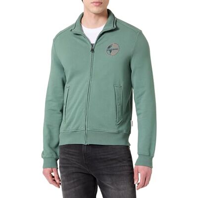 Napapijri Beril Full Zip Sweat Green Storlek L, Green Balsam, L Napapijri Beril Full Zip Sweat Green Storlek L, Green Balsam, L