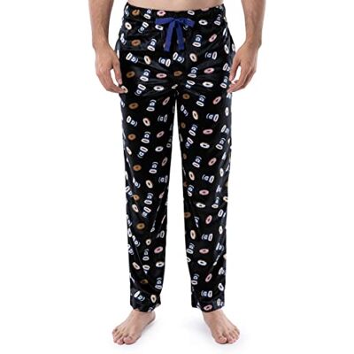 Varsity Herr Lite Touch sovbyxor av fleece pyjamasbyxor svart/kaffe/munkar, stora, Svart/kaffe/munkar, L Varsity Herr Lite Touch sovbyxor av fleece pyjamasbyxor svart/kaffe/munkar, stora, Svart/kaffe/munkar, L