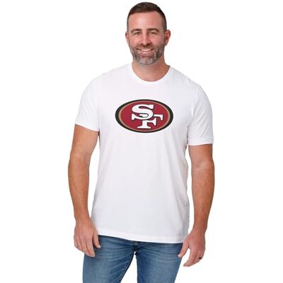 FOCO NFL Team Primär logotyp för män vit kortärmad t-shirt FOCO NFL Team Primär logotyp för män vit kortärmad t-shirt