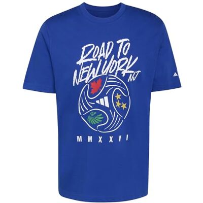 adidas Mezczyzni FIFA WC ROAD TO NY NJ GRAPHIC T-SHIRT, team royal blue, S adidas Mezczyzni FIFA WC ROAD TO NY NJ GRAPHIC T-SHIRT, team royal blue, S