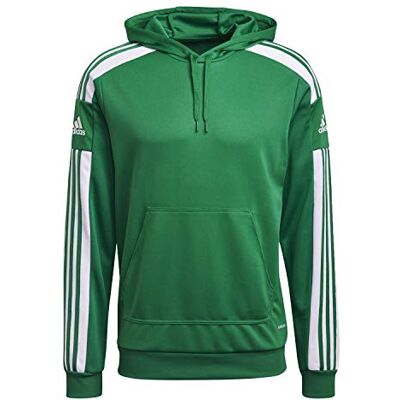 adidas För Män Squadra 21 Hoodie, Team Green/White, S adidas För Män Squadra 21 Hoodie, Team Green/White, S