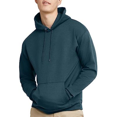 Hanes herr EcoSmart Midweight Fleece sweatshirt bomullsblandning huvtröja huvtröja, ogenomskinlig, Metallic blågrön, 3XL Hanes herr EcoSmart Midweight Fleece sweatshirt bomullsblandning huvtröja huvtröja, ogenomskinlig, Metallic blågrön, 3XL