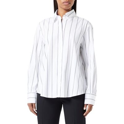 Seidensticker Damblus – modeblus – normal passform – skjortbluskrage – långärmad – bomullsblandning, Vit, 44 Seidensticker Damblus – modeblus – normal passform – skjortbluskrage – långärmad – bomullsblandning, Vit, 44