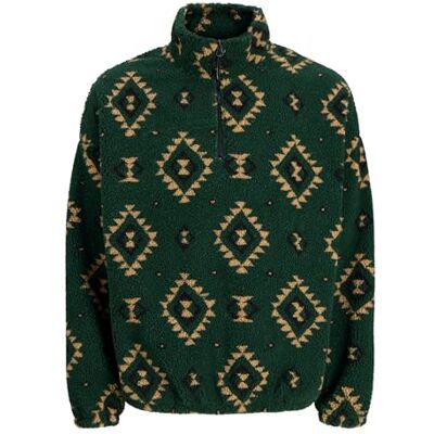 JACK & JONES Joreddie Teddy halv dragkedja Hn T25, Pine Grove, XXL JACK & JONES Joreddie Teddy halv dragkedja Hn T25, Pine Grove, XXL