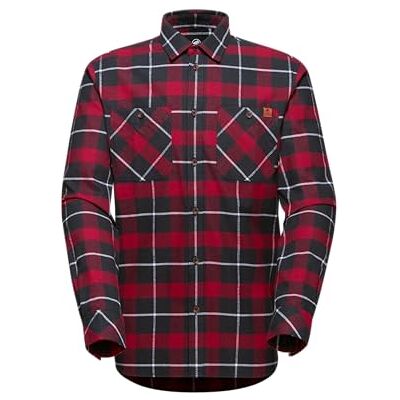 Mammut Alvra Långärmad T-shirt Män svart-blod röd M Mammut Alvra Långärmad T-shirt Män svart-blod röd M