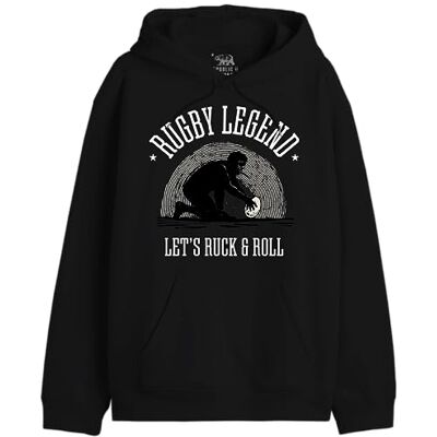 REPUBLIC OF CALIFORNIA "Rugby Legend" UXREPCZSW034 Sweatshirt för herr, svart, storlek XS, svart, XXL REPUBLIC OF CALIFORNIA "Rugby Legend" UXREPCZSW034 Sweatshirt för herr, svart, storlek XS, svart, XXL