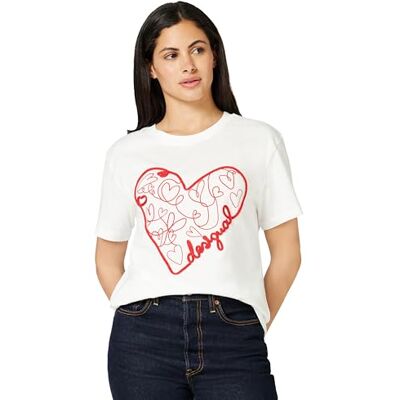 Desigual T-SHIRT MANICHE CORTE DONNA BIANCO Desigual T-SHIRT MANICHE CORTE DONNA BIANCO