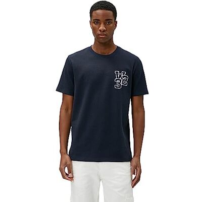 Koton Män Varsity T-shirt broderad crew neck kortärmad, Marinblå (704), S Koton Män Varsity T-shirt broderad crew neck kortärmad, Marinblå (704), S