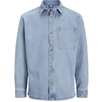 R.d.d. royal denim division Rddcolter Denim Overshrit L/S Noos, Ljusblå denim, M R.d.d. royal denim division Rddcolter Denim Overshrit L/S Noos, Ljusblå denim, M