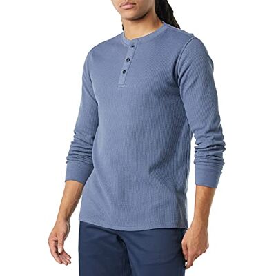 Amazon Essentials Herr normal passform långärmad våffla Henley-skjorta, indigo, XX-Large Amazon Essentials Herr normal passform långärmad våffla Henley-skjorta, indigo, XX-Large