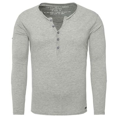 KEY LARGO MLS Ginger T-shirt för män, Silver Mel (1108), L KEY LARGO MLS Ginger T-shirt för män, Silver Mel (1108), L