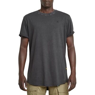 G-STAR RAW Text back gr overdyed lash r t, Svart (Dk Black Gd D25971-2653-b564), XS G-STAR RAW Text back gr overdyed lash r t, Svart (Dk Black Gd D25971-2653-b564), XS