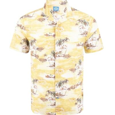 Panareha Herrskjorta i hawaiiansk Aloha-stil KALAPAKI Gul (M) Panareha Herrskjorta i hawaiiansk Aloha-stil KALAPAKI Gul (M)