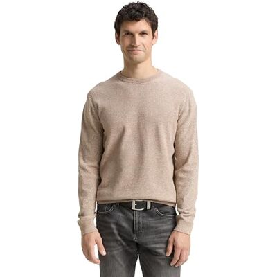 TOM TAILOR herrtröja, 39418 – Brun offwhite Twotone, XXL TOM TAILOR herrtröja, 39418 – Brun offwhite Twotone, XXL