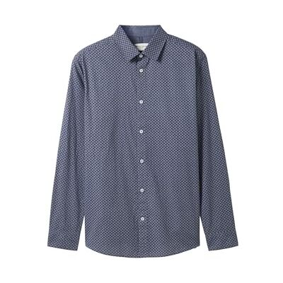 TOM TAILOR herrskjorta, 36667 – Stormy Blue Fade Stripe Design, XL TOM TAILOR herrskjorta, 36667 – Stormy Blue Fade Stripe Design, XL